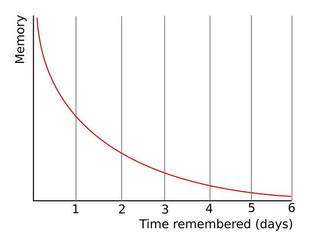 The forgetting curve
