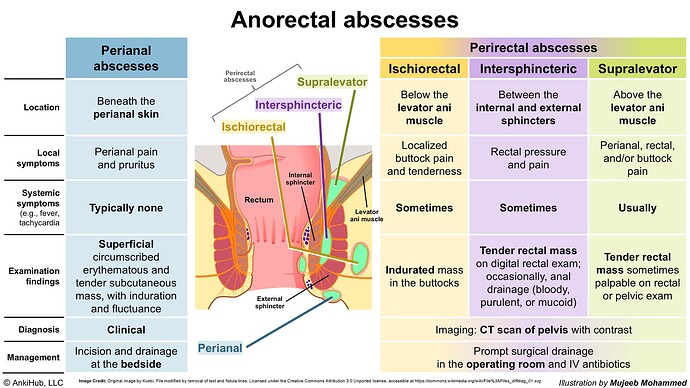 Anorectal abscesses