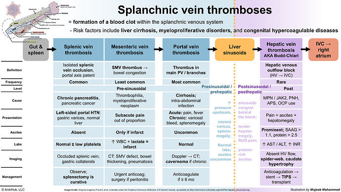 Splanchnic vein thromboses