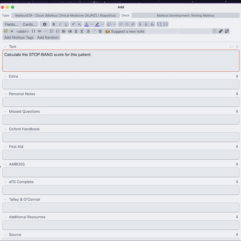 Malleus Anki-add on randomisation feature